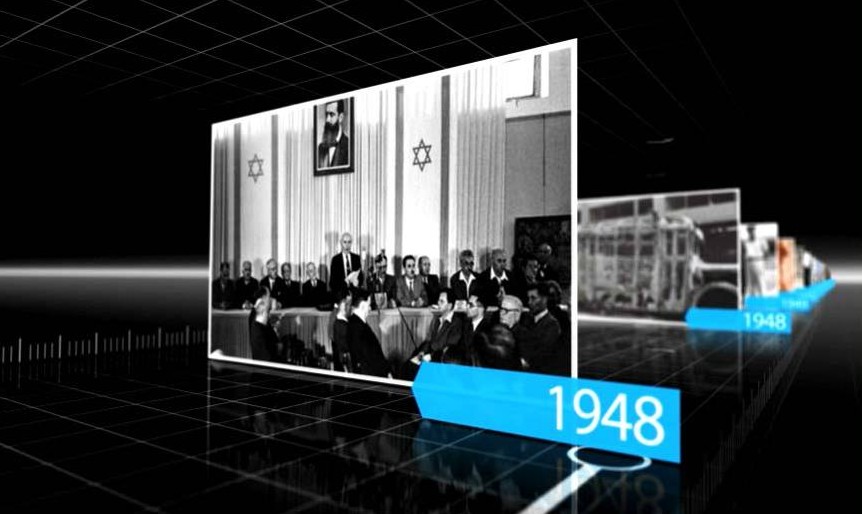 שנת 1948 בפרויקט הגמר המקורי מ־2011, בפלאש